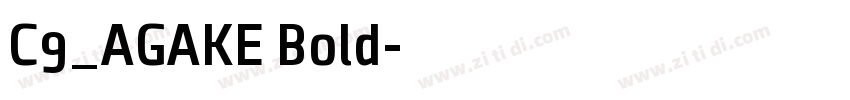 C9_AGAKE Bold字体转换